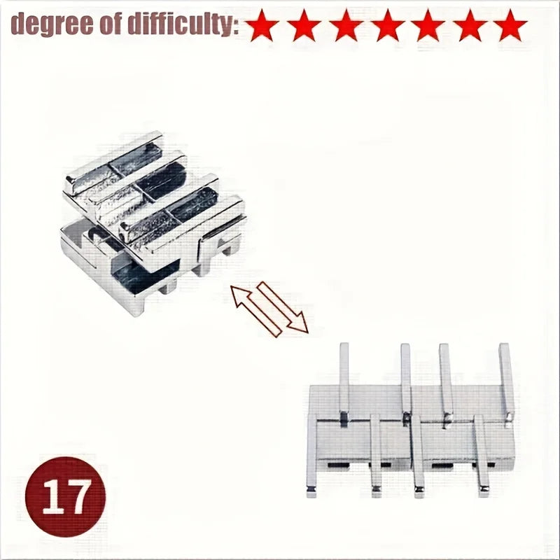 Herausforderndes 3D Metall-Puzzlespiel für Konzentration und Logik