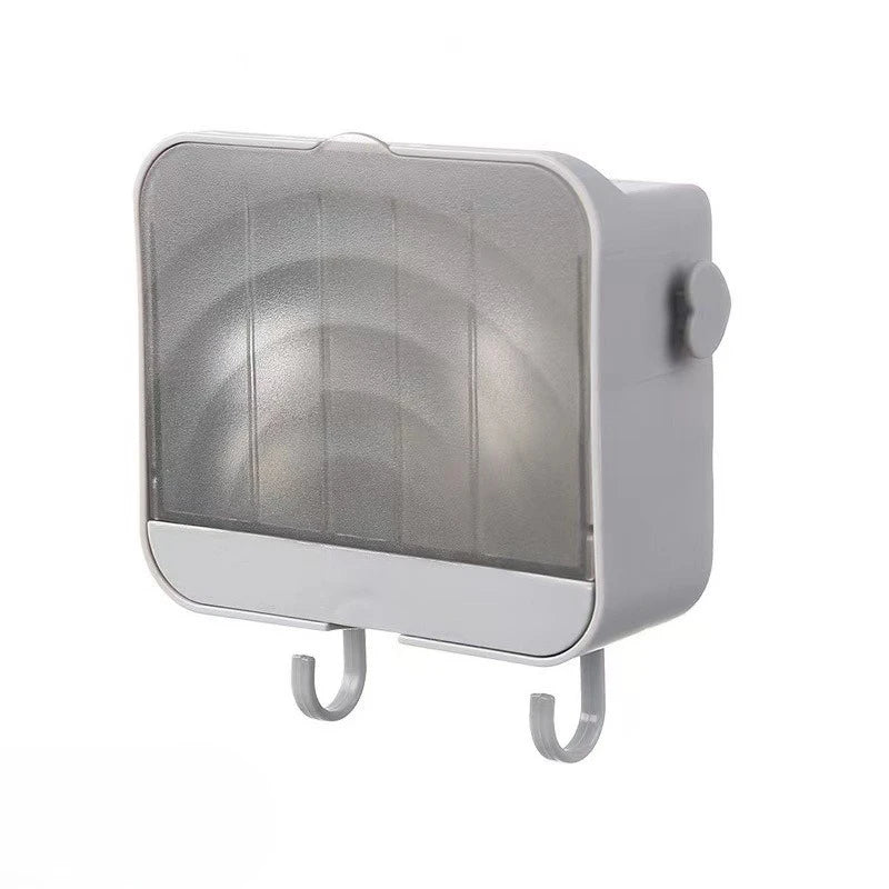 Wandmontage Seifenhalter Abflussabdeckung mit Haken in Grau Weiß Grün