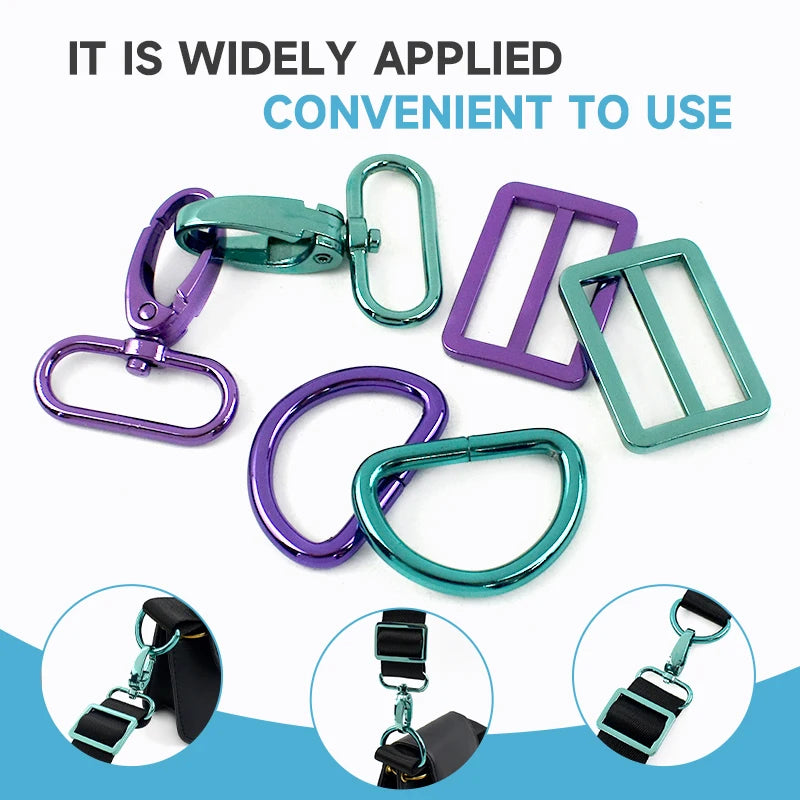 Metall Schnallen Set 20-38mm für Taschen Gürtel Hundehalsbänder DIY Zubehör