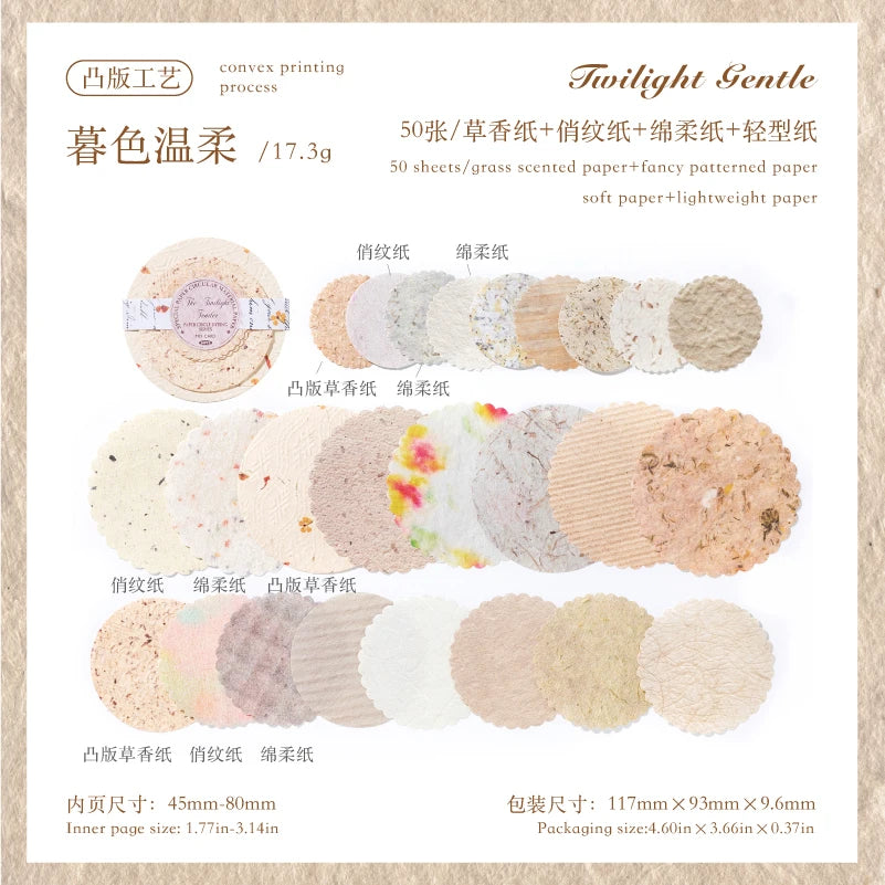 Vintage Bastelpapier Set für Kawaii Kunst Junk Journal Dekoration