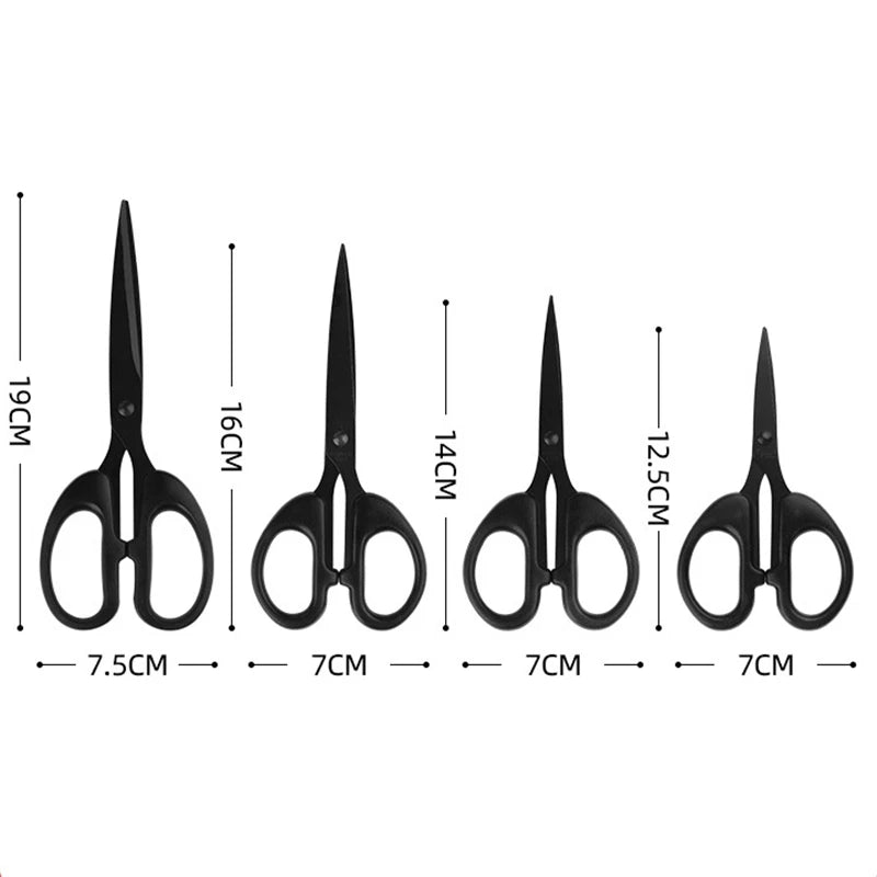 Schwarze Haarschneideschere Nähschere Edelstahl für Handwerk Stoffe