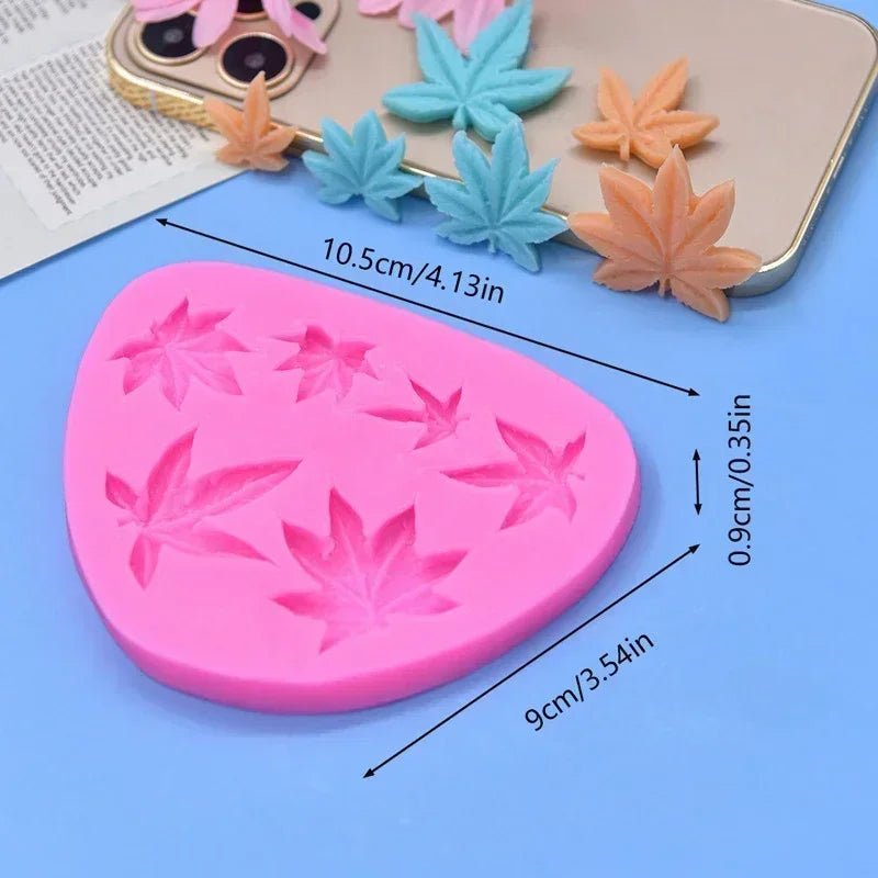 Ahornblatt Silikonform für Kuchen Schokolade Dessert Dekoration DIY