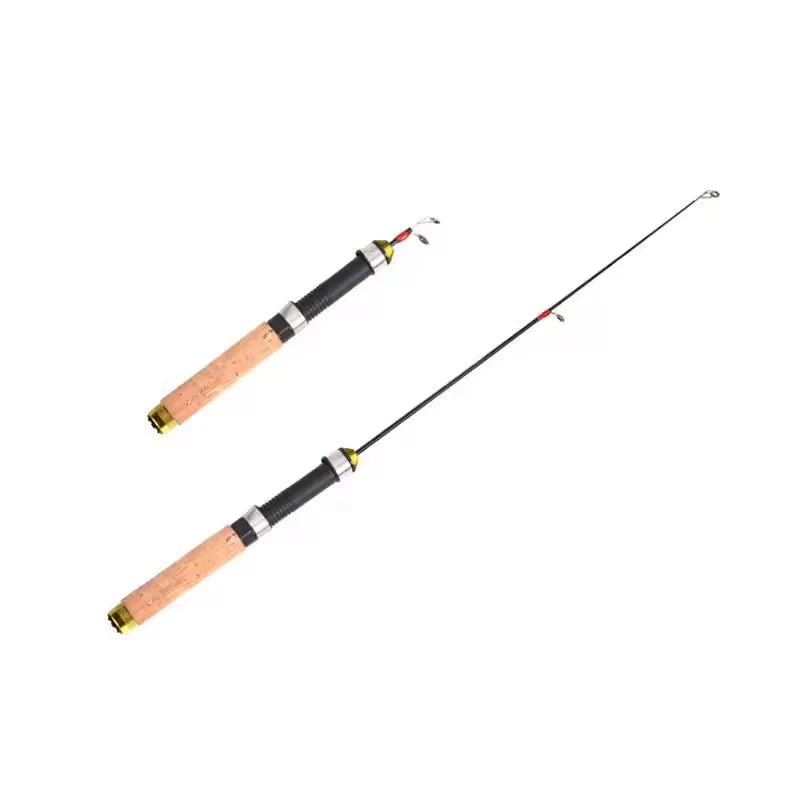 Kompakte 60 cm Carbon Teleskop Angelrute für Eisangeln und Flüsse