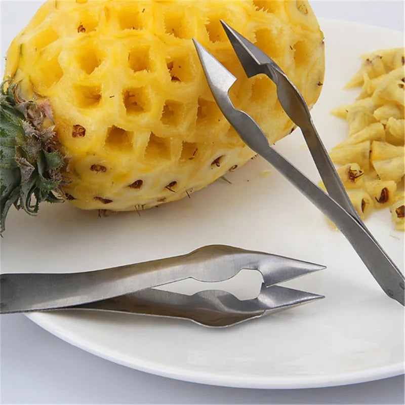 Effizienter 3-in-1 Edelstahl Kernentferner für Ananas, Erdbeere - Kürbis