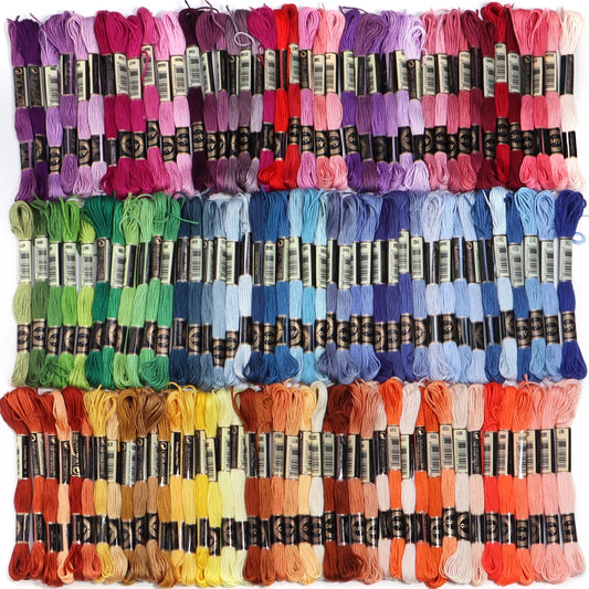 Abriebfestes Multicolor Stickgarn aus Polyester und Baumwolle