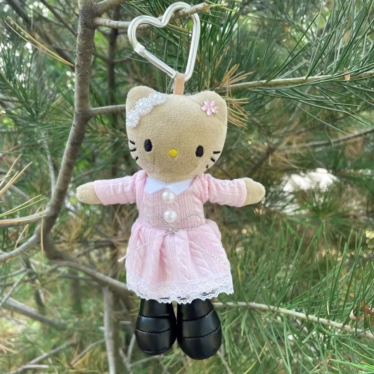 16 cm Plüsch-Schlüsselanhänger mit modischem Kuscheltier Anhänger