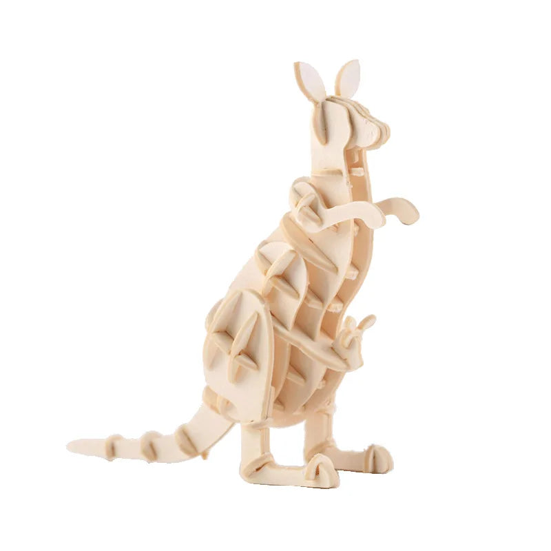 3D Holzpuzzle Tier Montageset DIY Geschenk für Kinder ab 12 Jahren
