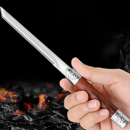 Leicht zu tragendes Edelstahl Messer mit gerader Klinge für präzises Schneiden