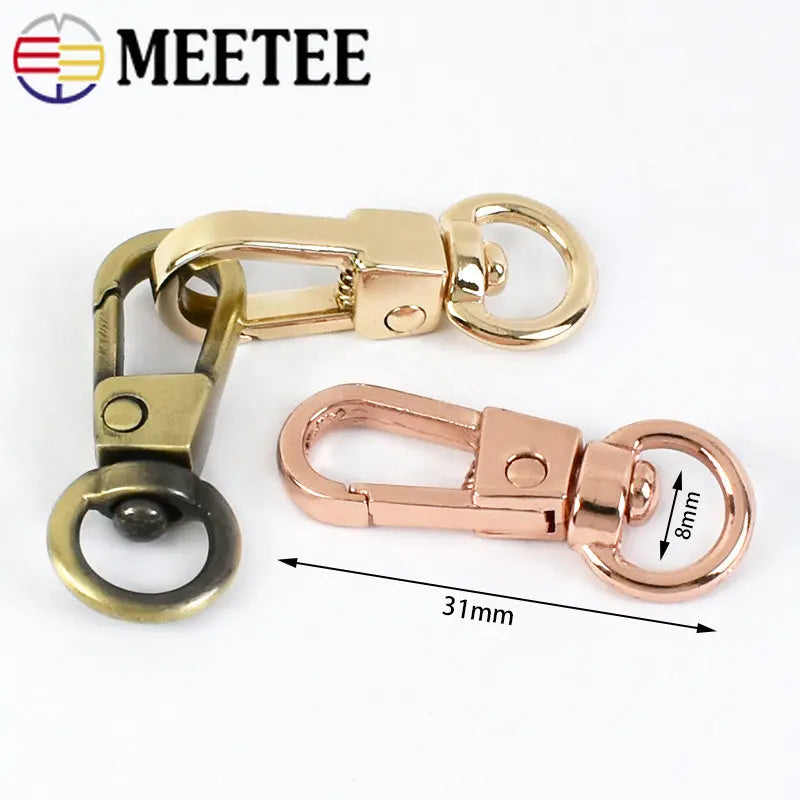 Robuste Metall Dreh Karabiner für Taschen Gürtel und Haustiere