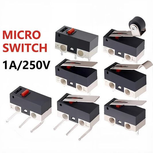 20er Set Mini Mikro Endschalter SPDT 1A 125V mit Hebel