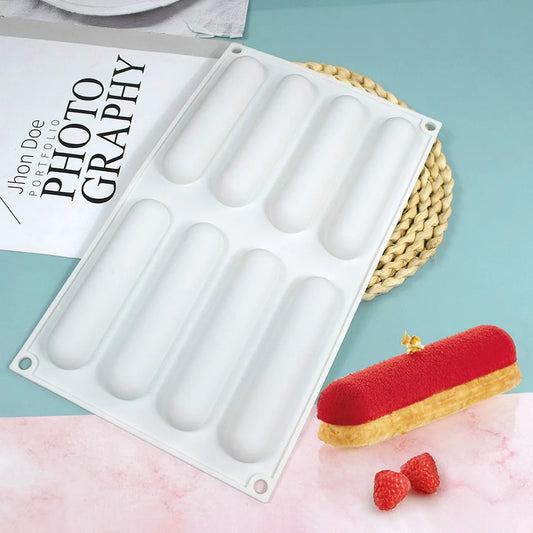 Ovale Silikon Kuchenform für Mousse und Dessert backen bis 230 Grad