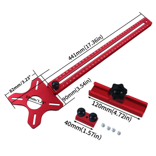 3-in-1 Fräser Nuthalterung Holzbearbeitung Aluminium Kreis Schneidwerkzeug-Yabubest - Home & More