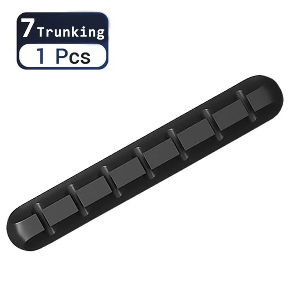 3er-Pack selbstklebende Silikon Kabelclips für USB und Desktop Kabel