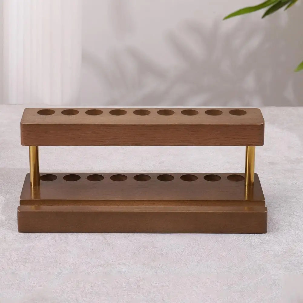 Moderner Schreibtisch Stiftständer aus Holz mit 9 Fächern-Yabubestshop