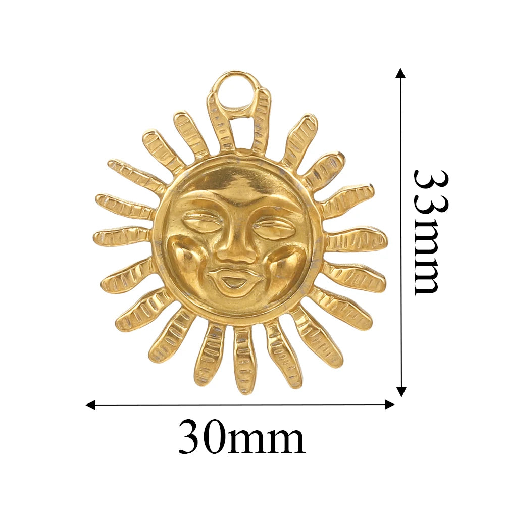 Edelstahl Gold Anhänger für individuellen DIY Schmuck