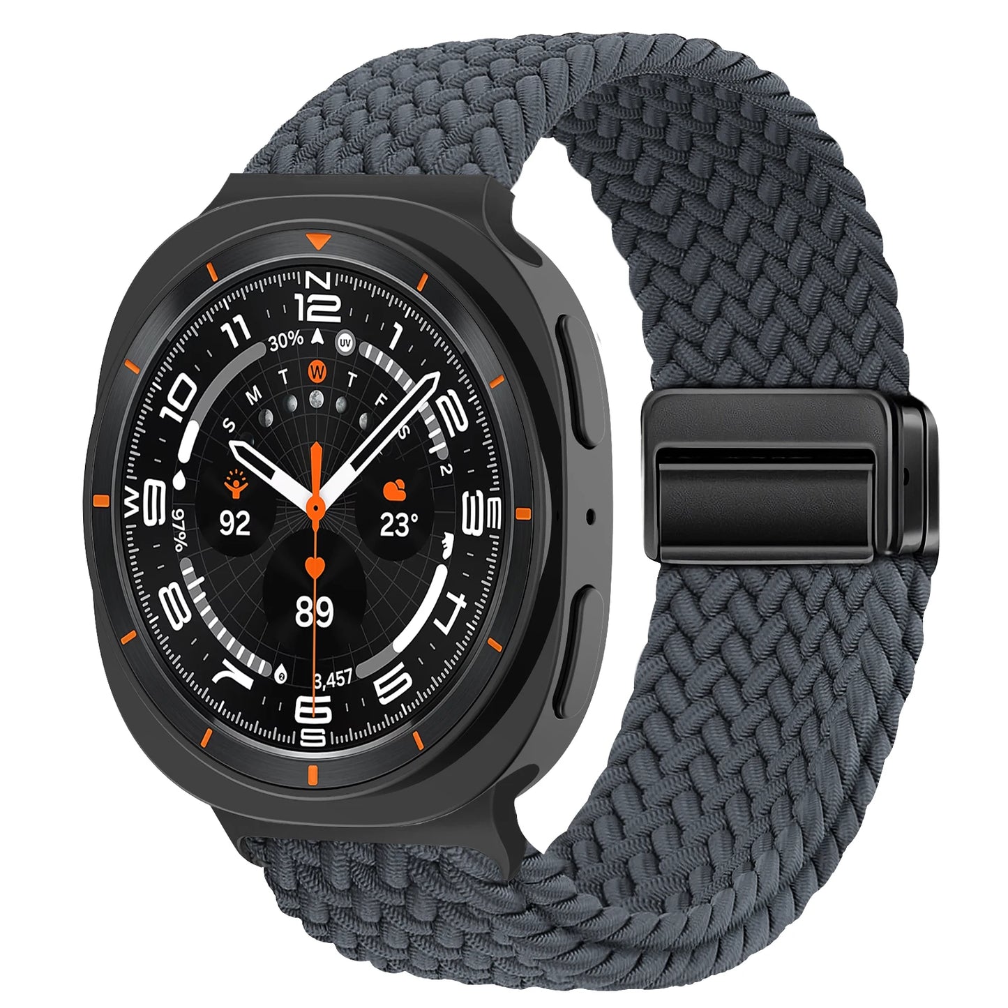 Magnetisches Nylon Uhrenarmband kompatibel für Galaxy Watch 40/44/47 mm