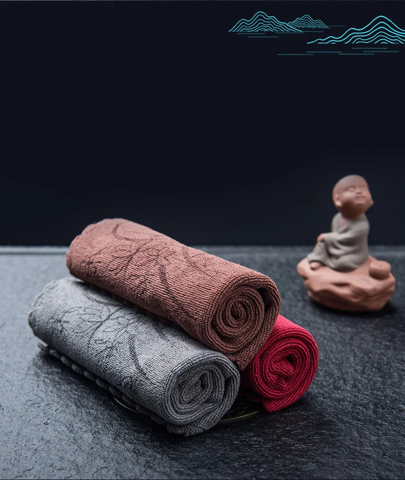 Saugfähiges Rotes Küchengeschirrtuch aus Faser-Yabubestshop