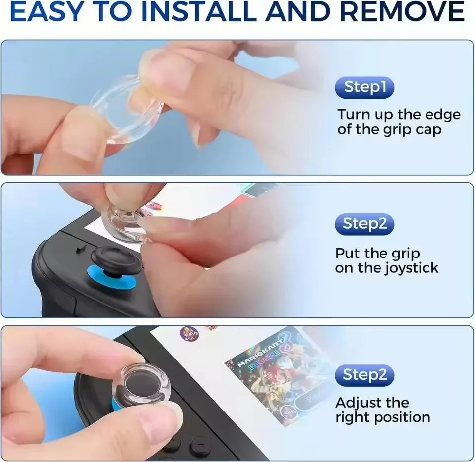 Analoge Thumb-Stick-Griffkappen für Switch 2 mit Schutz und Komfort