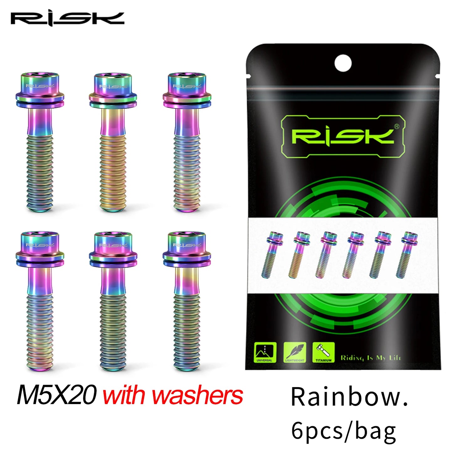 Fahrrad Vorbau Lenker Schrauben Set – Titan M5x16 M5x18 M5x20 Auswahl