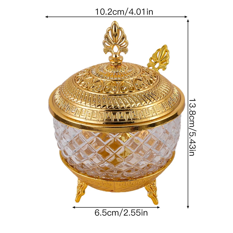 Kombinations-Gewürzglas Metall und Glas für Salz Zucker und Gewürze