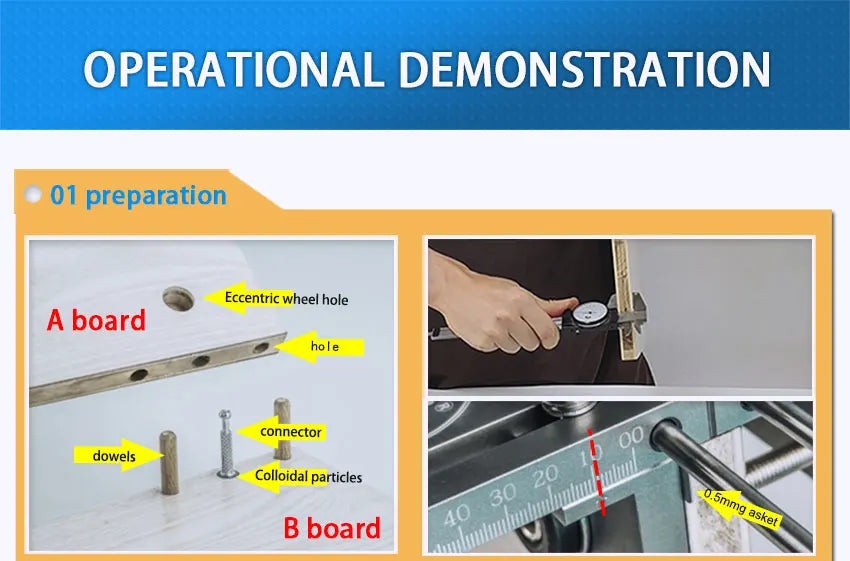 YOMO 3-in-1 Dübelvorrichtung für Möbel - Holzbohrer Locator-Yabubest - Home & More