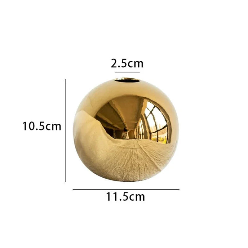 Nordic Keramik Vase Oval Rund für moderne Wohnzimmer Dekoration