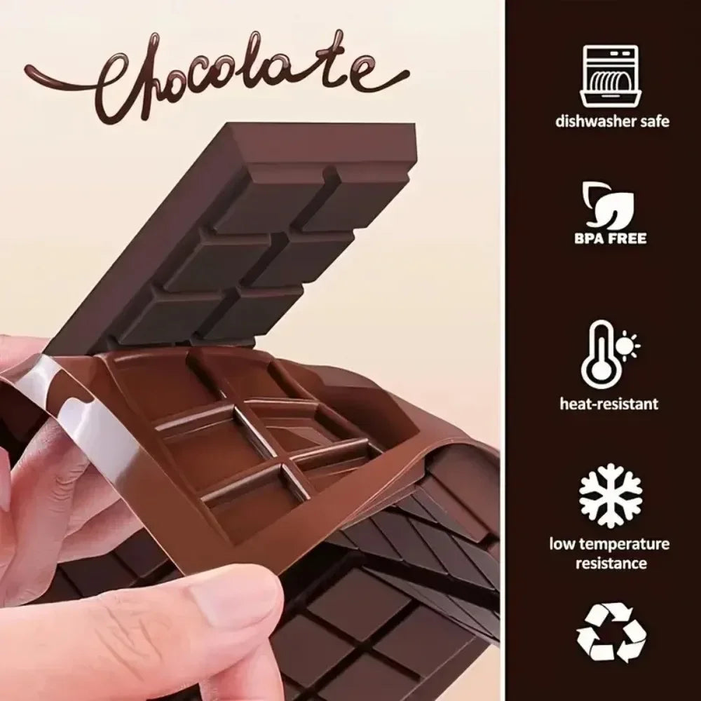 Silikon Schokoladenform für DIY Schokoriegel und kreative Geschenke