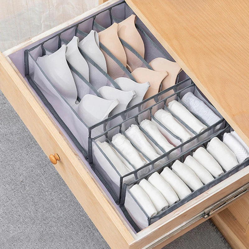 3-teiliges Mesh Schubladen Organizer Set für Unterwäsche und Socken