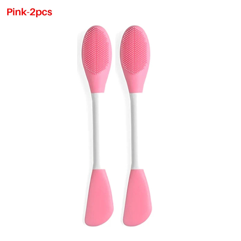 Gesicht Pinsel Set Silikon Applikator Lotion Spachtel Peeling Brush