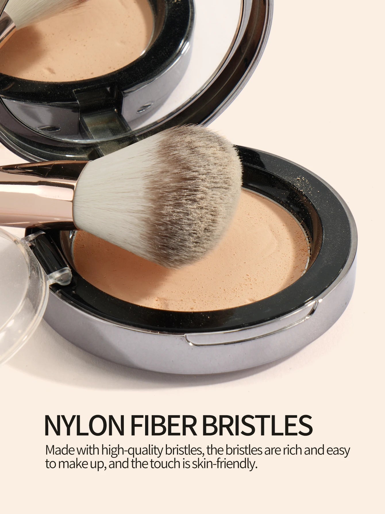 3-teiliges Make up Pinselset für Foundation Concealer Bronzer