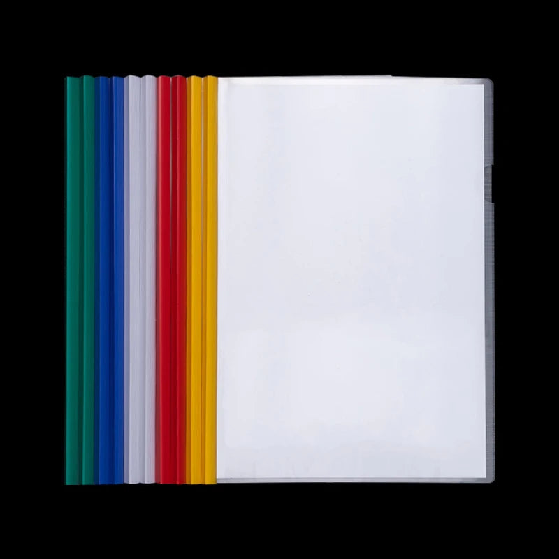 10er Set A4 transparente Klemmordner für Dokumente - Präsentationen