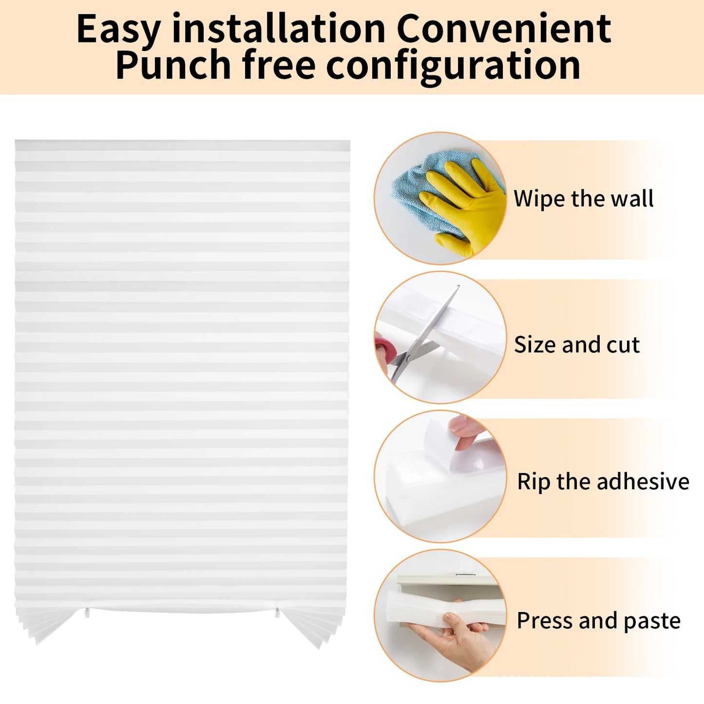 Kabellose Plissee-Fensterjalousien für effektive Lichtfilterung