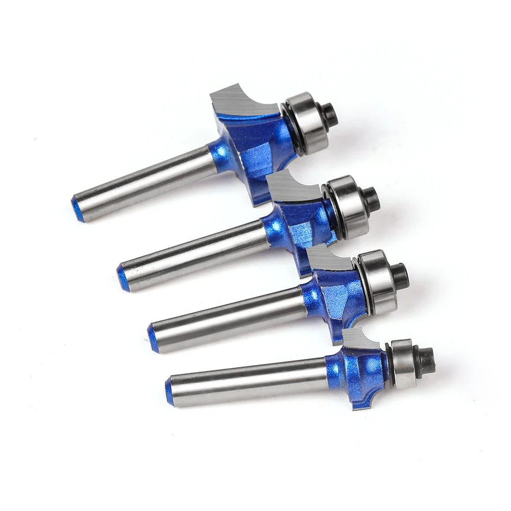 Roundover Router Bit Set 1/4 Zoll Schaft Hartmetall Fräser Holz