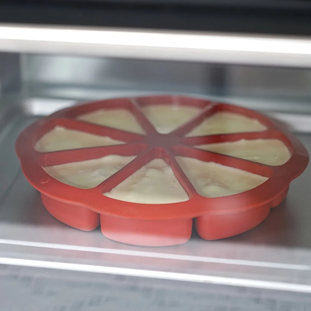 Dreieckige Silikon Backform mit 8 Mulden für Brownies Pfannkuchen Cupcakes-Yabubest - Home & More