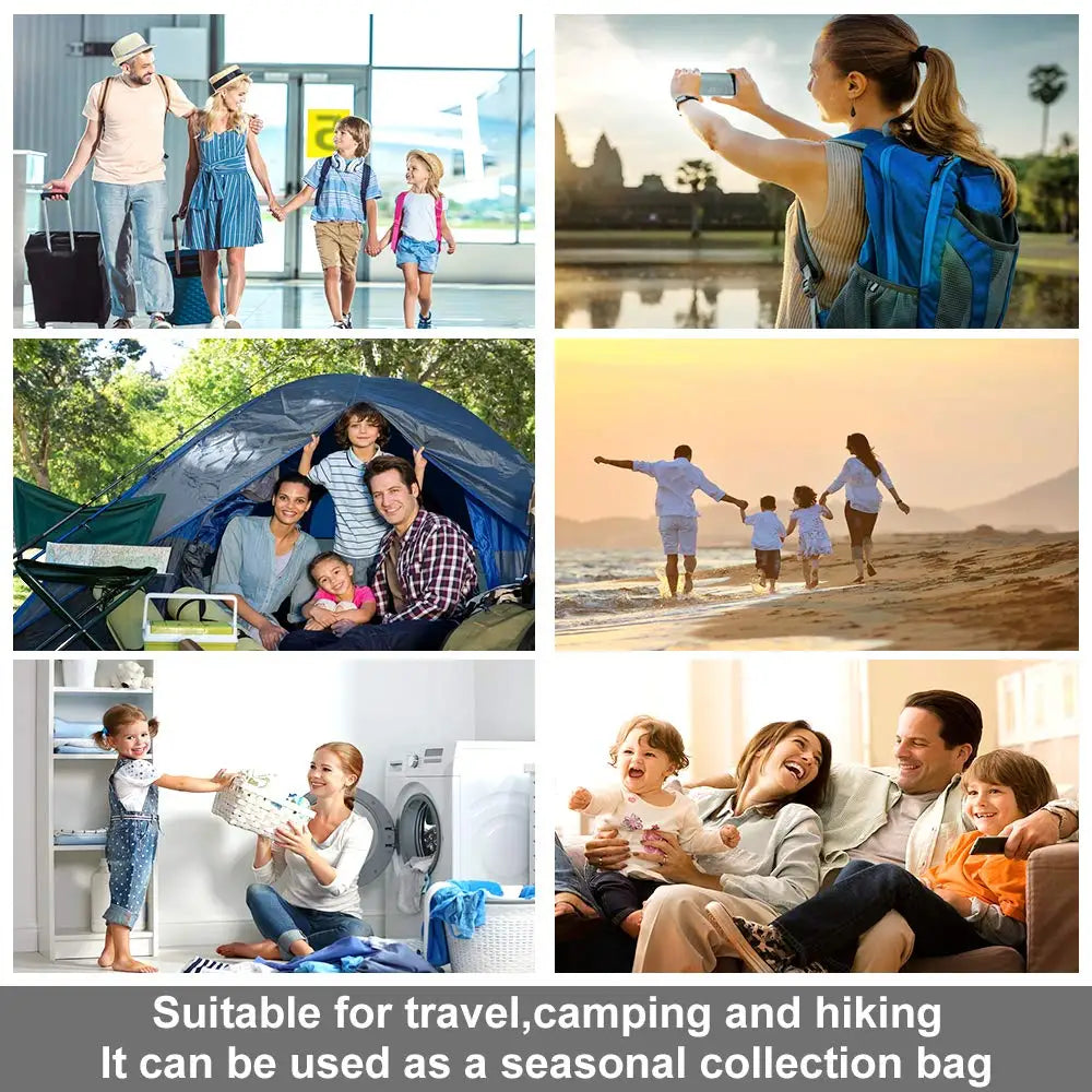 4er Set Roll Kompressionsbeutel für platzsparendes Reisen