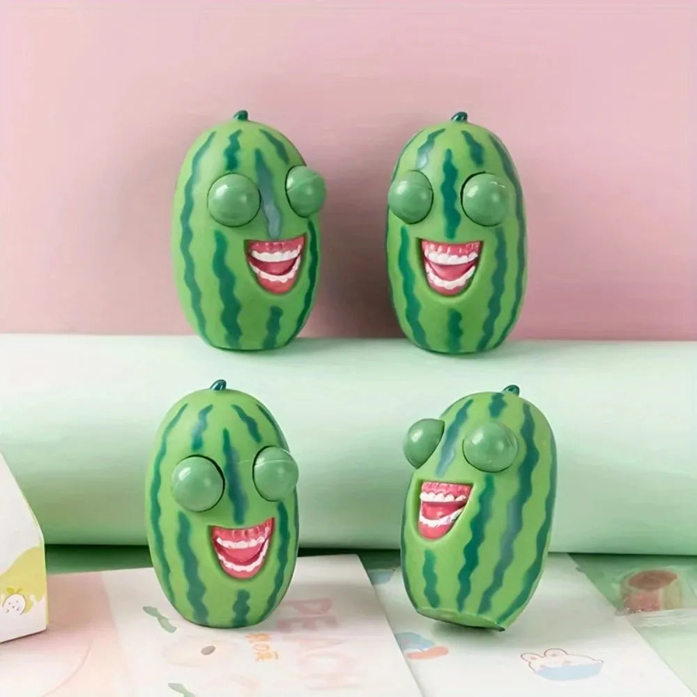 Squishy Watermelon Pop Eyes Stressabbau Zappelspielzeug für Kinder Erwachsene