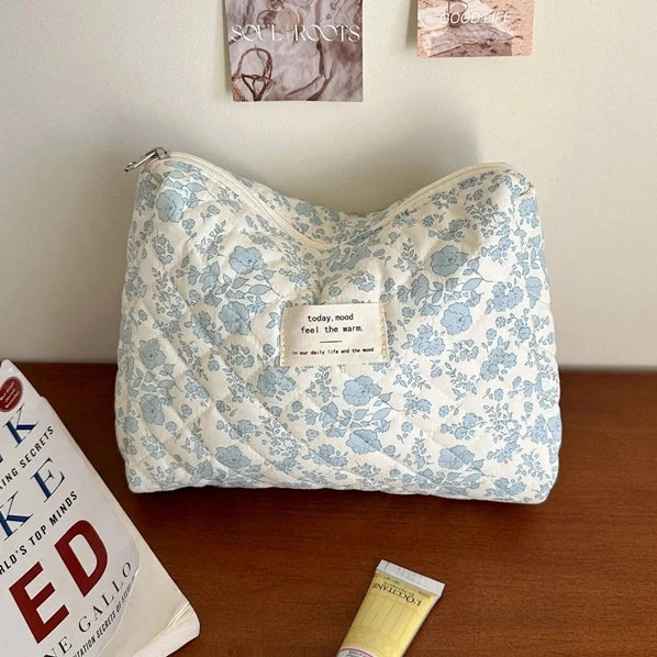 Große Kosmetiktasche Damen Kleine Aufbewahrungstasche mit Reißverschluss