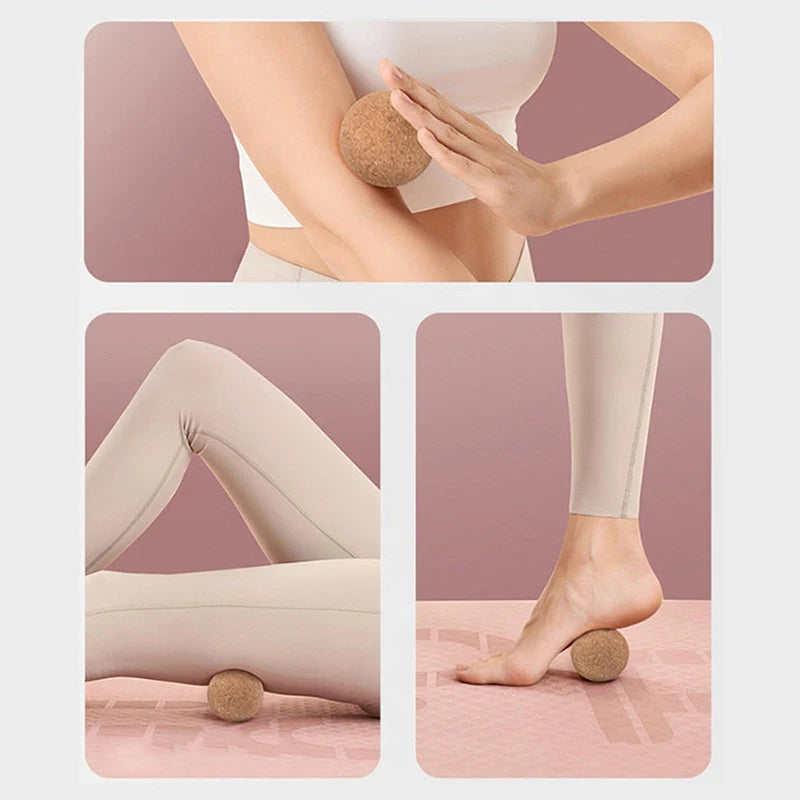 Kork Massage Ball für Rücken Fuß Yoga Entspannung Myofasziale Therapie
