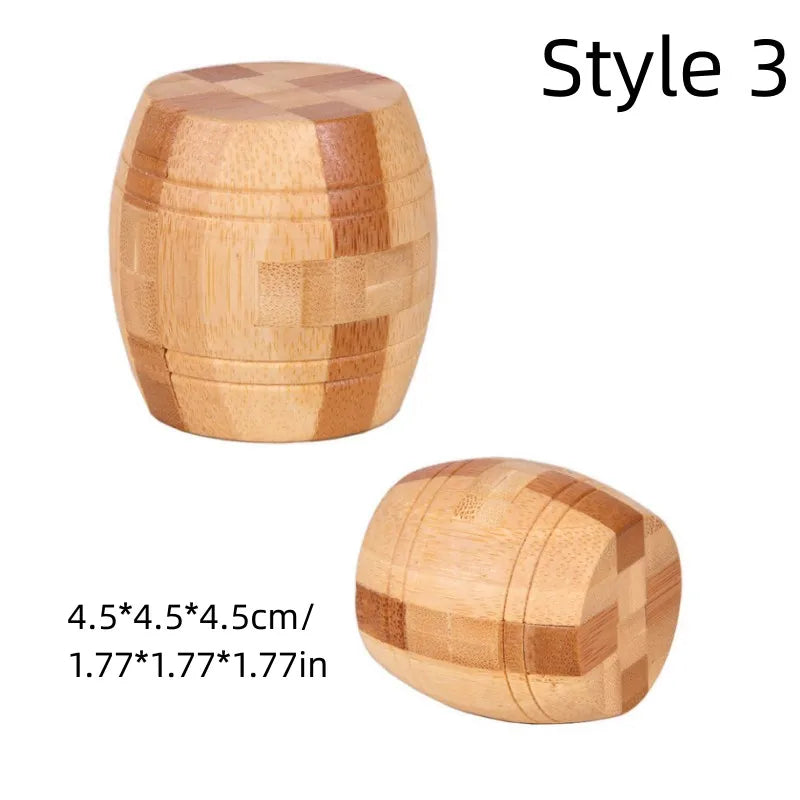 Holz Kong Ming Lock 3D Puzzle Montessori Spielzeug Kinder-Yabubest - Home & More