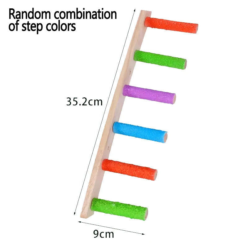 4 6 8 Schritt Vogel Klettern Leiter Holz Spielzeug für Papageien