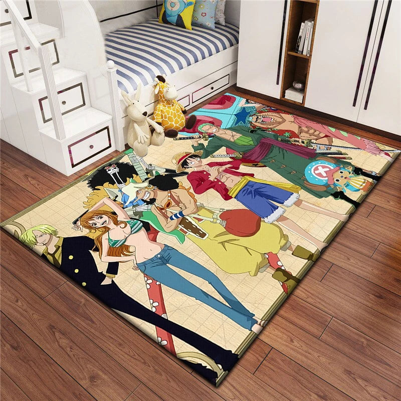 Cartoon bedruckter rechteckiger Teppich aus Polyester