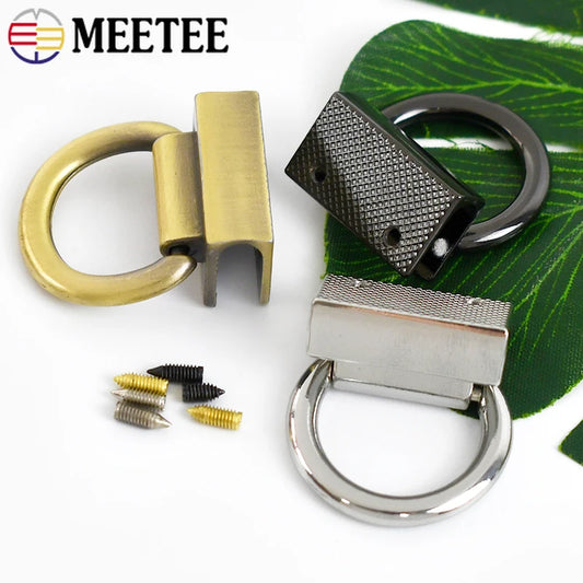 2 4 10 Stück Metall D Ring Schnalle mit Clip Verschluss für Taschen DIY