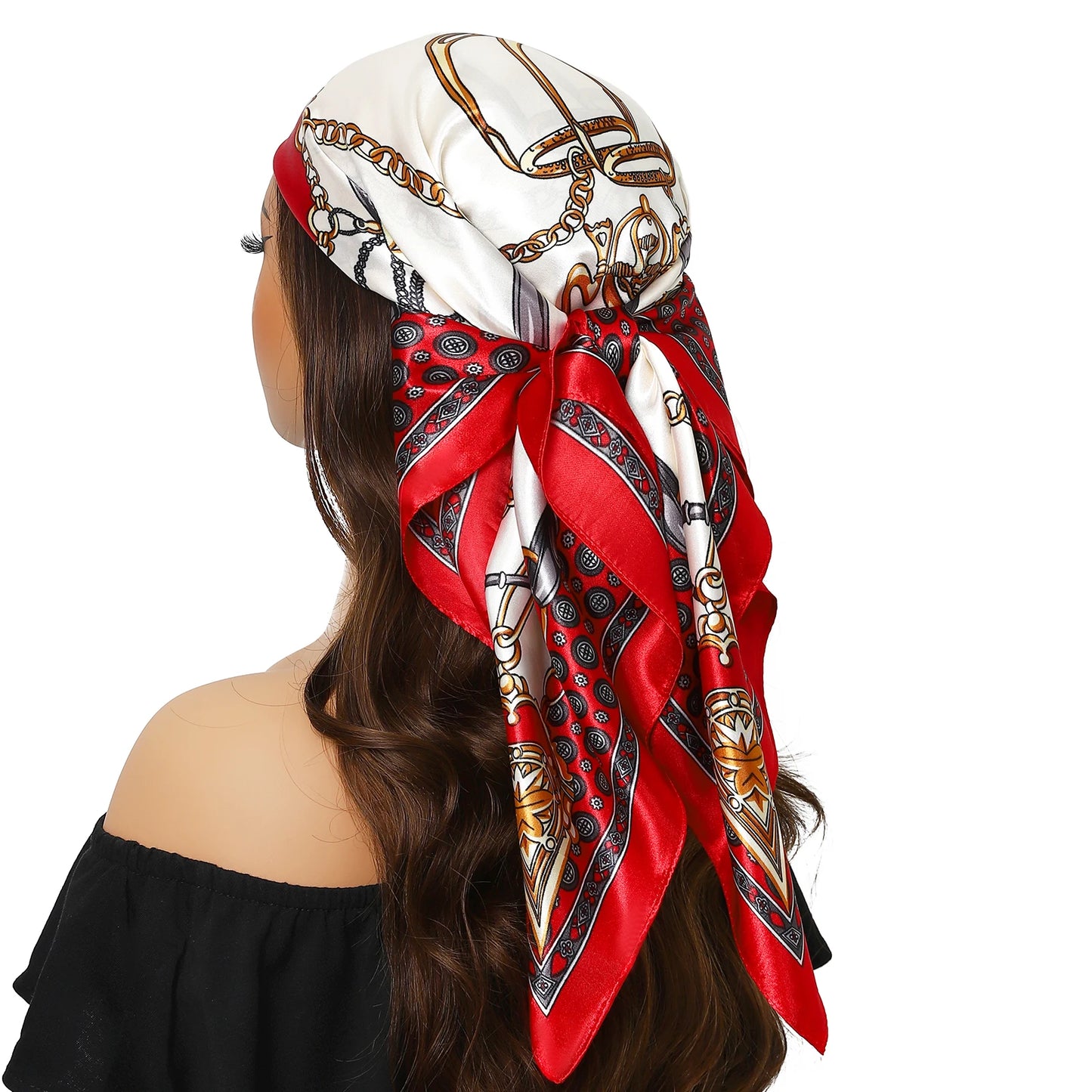Stilvolles Polyester Halstuch für Damen - Vielseitiger Retro Look