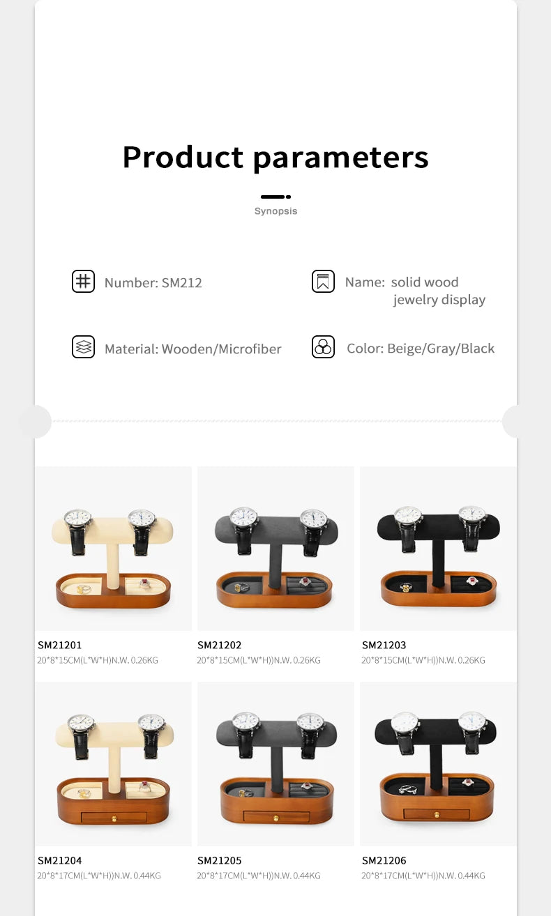 Praktischer Schmuck Organizer aus Holz mit vielseitigen Haltern