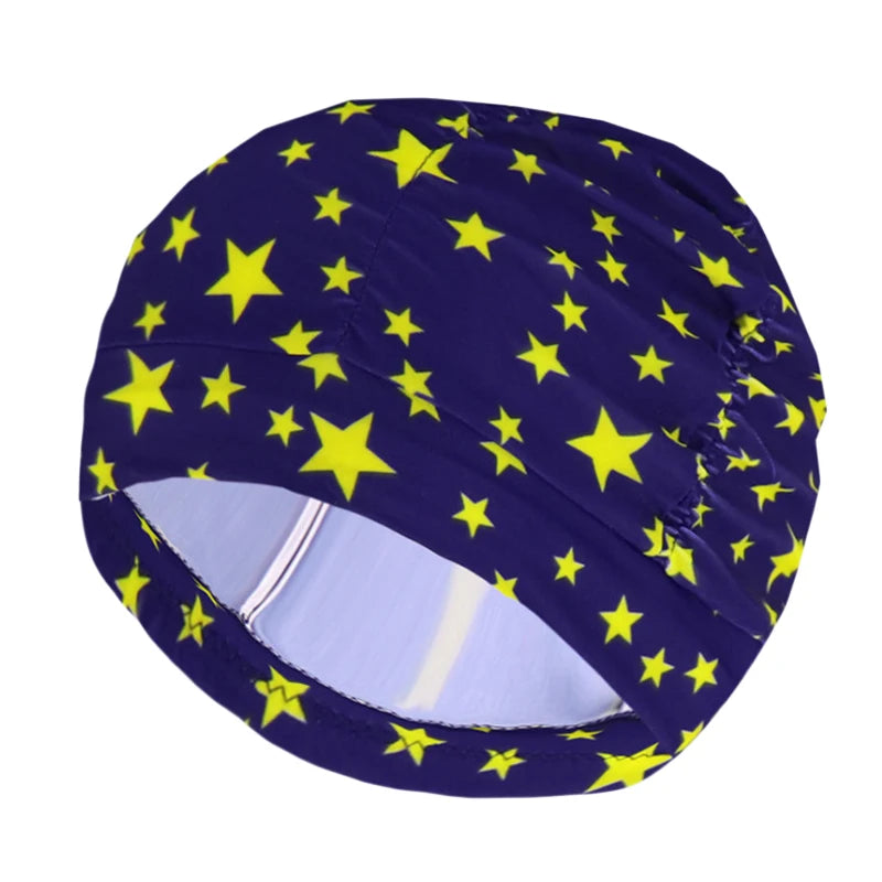 Elastische Bademütze für langes Haar – Unisex Nylon Turban-Stil Schutz