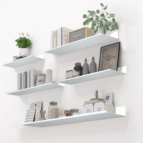 Platzsparendes schwebendes Wandregal aus Aluminiumlegierung