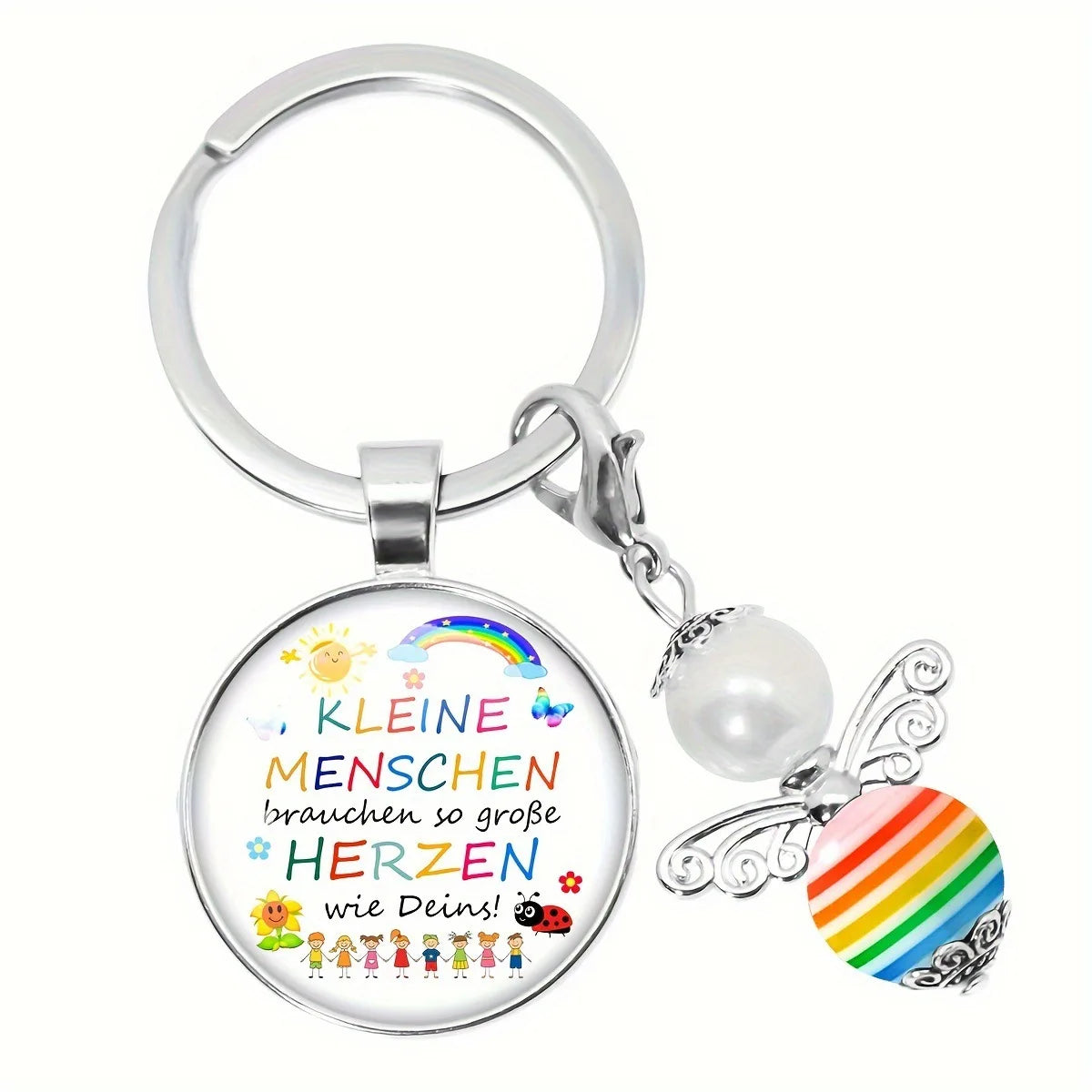 Herz Schlüsselanhänger Geschenk für Betreuer und Pädagogen