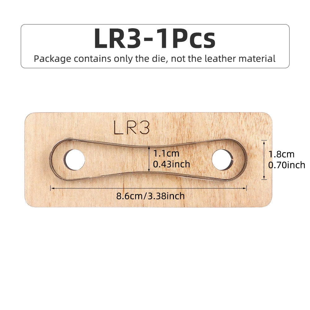 Leder Stanzform Set Reißverschluss Abzieher für Lederhandwerk