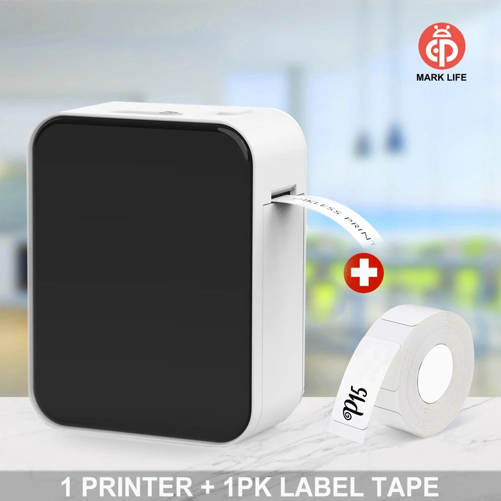 Tragbarer Mini Bluetooth Thermoetikettendrucker für Büro Küche Schule