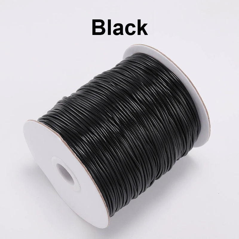 Vielseitige gewachste PU Leder Schnur für DIY Schmuck 20m